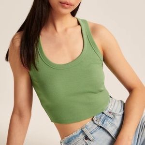 Abercrombie Green Scoop Neck Tank - Sz M
